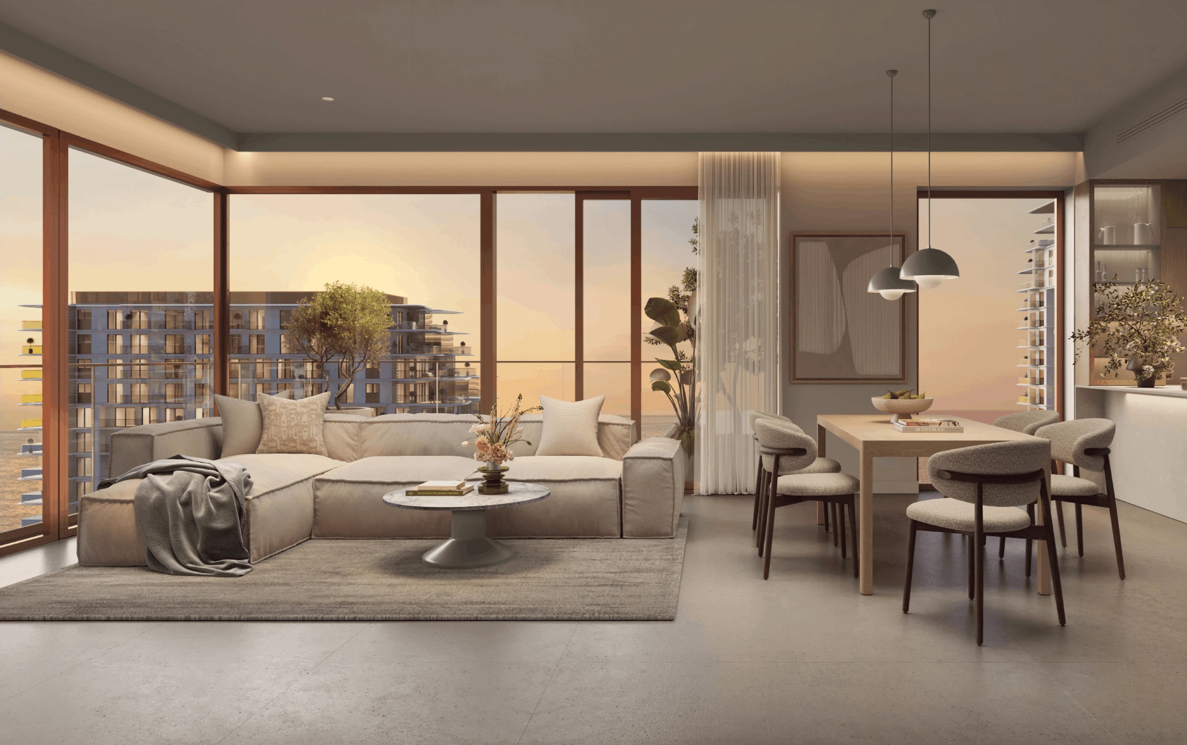 Living and dining area