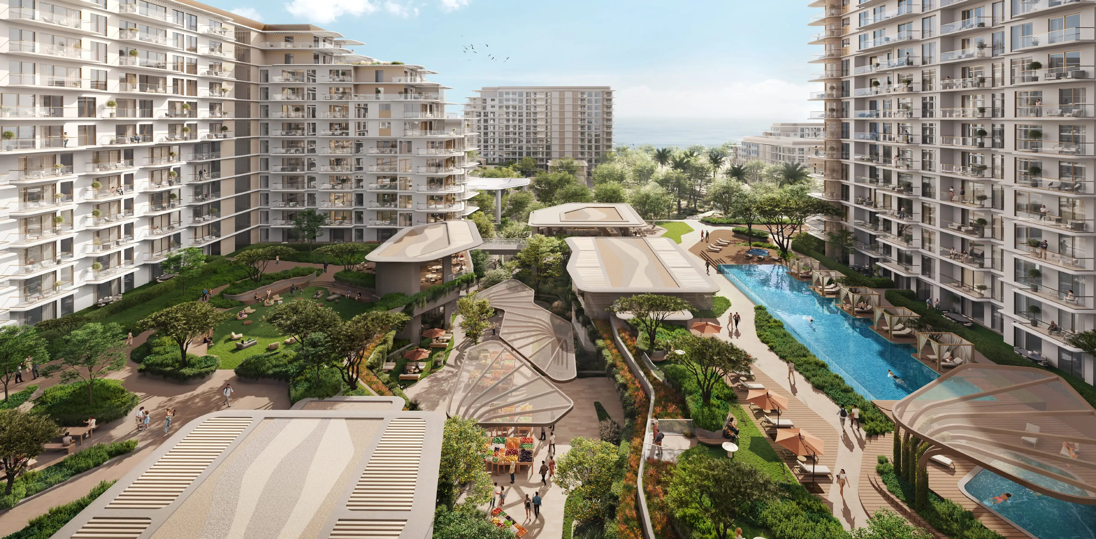 Pool and garden amenities
